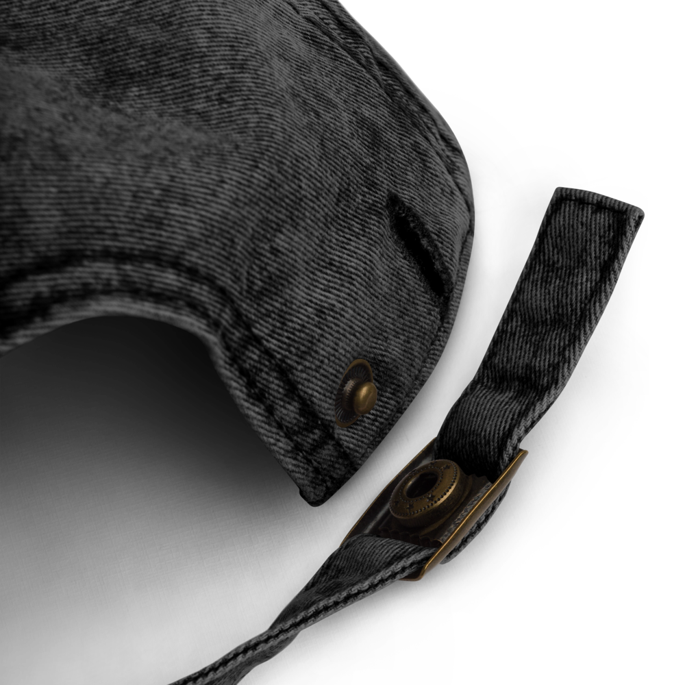 Black Father Denim Cap