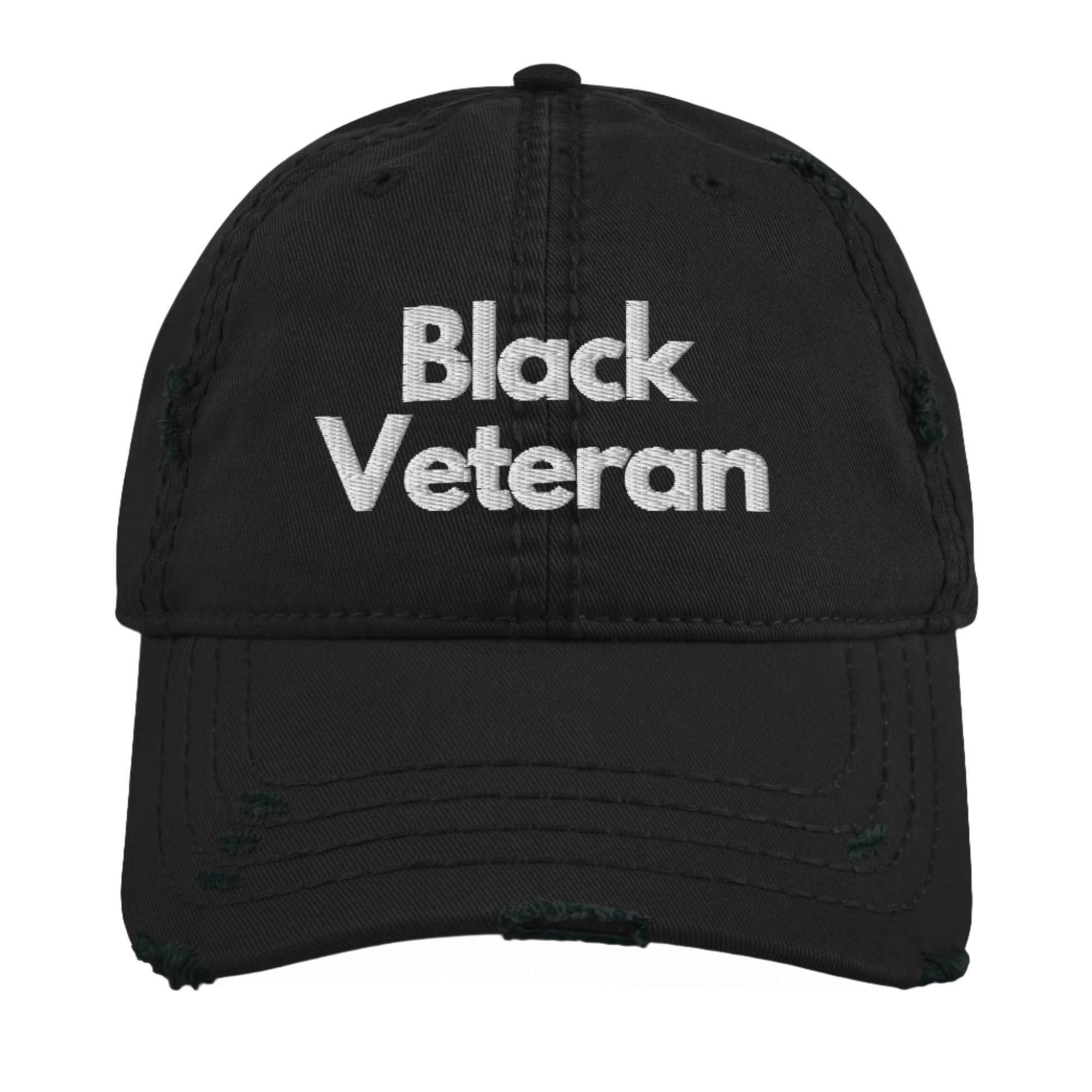 Black Veteran Denim Cap
