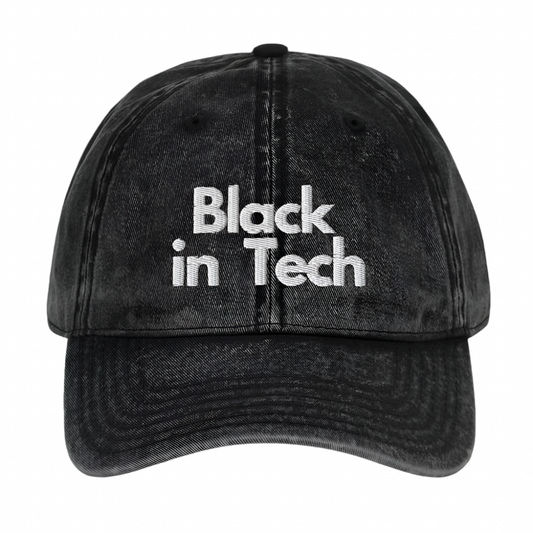Black in Tech Denim Cap