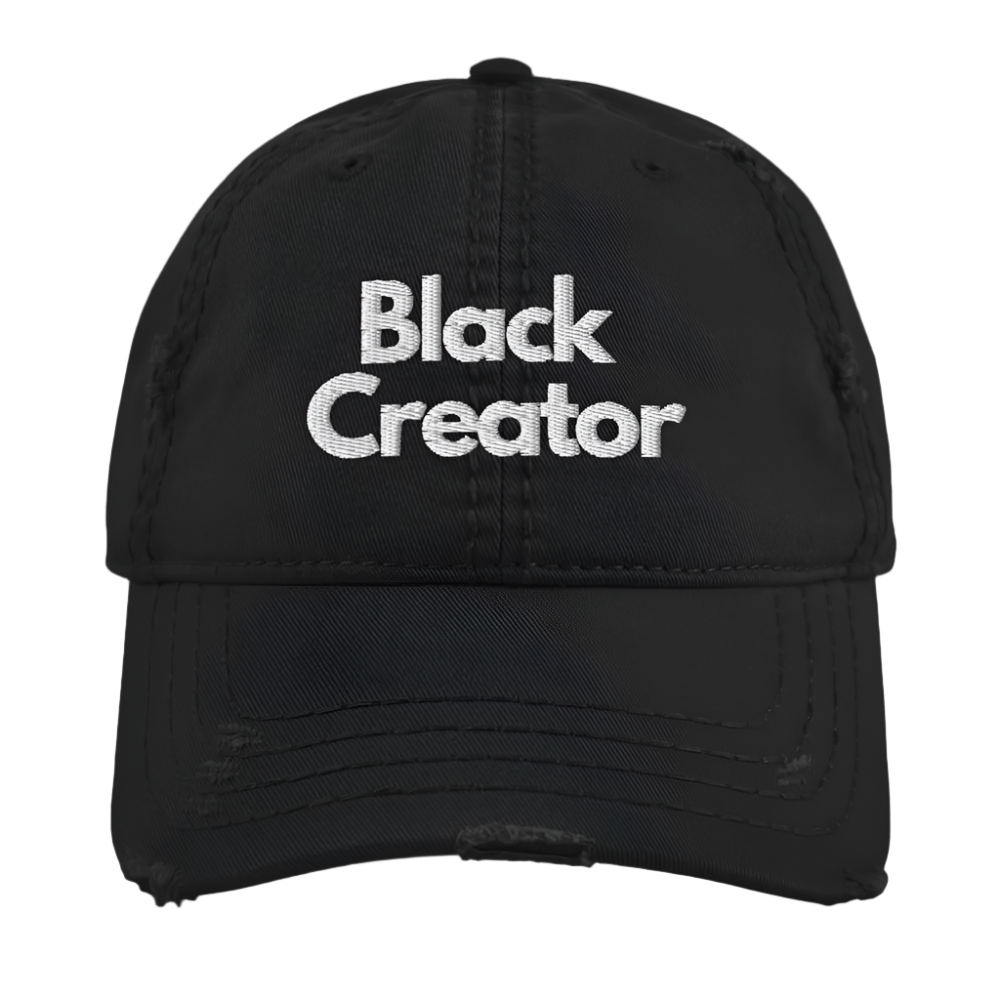 black creator dad hat