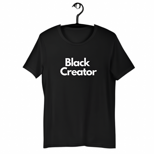black creator t-shirt